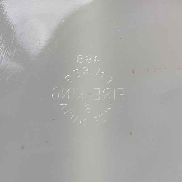 469 Vintage Peach Luster Fire King Divided Dish - Picture 5 of 7